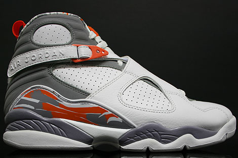 Nike Air Jordan 8 VIII Retro White Orange Blaze