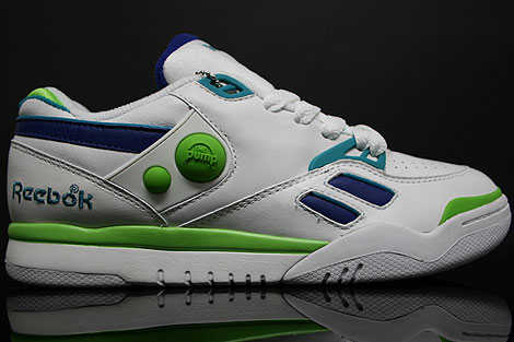 Reebok Pump Court Victory Dual Low White Royal Green