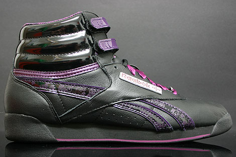 Reebok Freestyle Hi Int Birthstone Black Purple