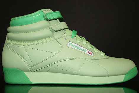 Reebok Freestyle Hi Intl Pastel Green