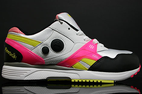 Reebok Pump Running Dual White Yellow Pink